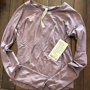 Women's Lavender Long Sleeve Top